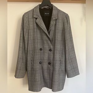 Madewell Oversized Plaid Blazer